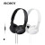 索尼（SONY）新年礼物 MDR-ZX110AP耳机头戴式游戏电脑有线学生手机电竞耳麦 套餐二标配加语音转换线 黑色