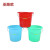 圣路欧C   桶 塑料圆桶 清洁用桶 圆形收纳桶水桶垃圾桶 中号 颜色随机 3个装  单位：组