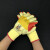 牛郎星劳保手套浸挂胶片胶皮耐磨耐用工人防护12双 黄纱贴片NL-118(12双) XL
