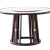 皇冠家缘1261#实木餐桌椅组合新中式圆形带转盘家用餐厅10人桌子 1.3米