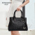 珀曼蒂（POMMARD）奢侈高端品牌包包女包时尚通勤女士手提包鳄鱼纹托特包中年妈妈包 黑色(礼盒包装)