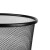 庄太太【黑色大号】铁艺垃圾桶铁网纸篓办公室镂空黑色铁丝网无盖垃圾桶ZTT-JD001