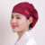 厨房帽子女包头卫生餐饮帽防掉发油烟护士厨师做饭 红色 HA09棉涤 可调节