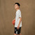 adidas舒适纯棉印花篮球运动圆领短袖T恤男装夏季阿迪达斯官方 白/黑色 S