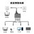 网线分线器一分三千兆网络RJ45网口分配器小型路由器一分二一拖四转接头 活动仅剩【00:58:18】 百兆一分二*2设备同时上网