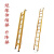 绝缘人字梯关节梯单梯鱼竿梯伸缩梯玻璃钢电工专用梯升降梯高底凳 伸缩梯5米