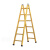梯子折叠伸缩铝合金人字梯便携升降工程梯专用多功能室内楼梯 铝合金特厚款工程梯2.5-5米