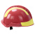 抢险救援头盔户外安全头盔应急地震救助F2安全帽防护镜手电灯支架 普达玻璃钢安全帽
