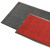 金固牢 KCAA-240 商场门口双条纹地垫 复合PVC地垫防尘防滑可裁剪迎宾毯 暗红80*120cm
