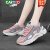 卡帝乐鳄鱼（CARTELO）官方品牌真皮时尚凉鞋女2024年新款夏季外穿学生运动跑步鞋包头镂 粉紫时尚款 32