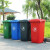 360L户外大号加厚带盖塑料挂车环卫垃圾桶180升小区物业垃圾箱 灰色 160L