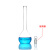 JESERY玻璃容量瓶 化学实验定量摇瓶定容瓶1000ml白量瓶（玻璃盖）A级可过检