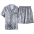 莫代尔冰丝男士睡衣中老年短袖短裤爸爸睡衣夏季薄款简约舒适轻奢家居服 01Q2303男 3XL码(175-190斤)