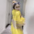 NASA WASSUP2024夏新款连帽拼色防晒衣女欧货薄款百搭透气洋气拉链防晒服外套 黄色 L(建议100斤-115斤)