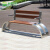 麦享环卫1.5米菠萝格公园椅201不锈钢户外长椅子小区园林庭院长条广场休闲椅景区花园椅有靠背坐椅室外