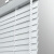 迪茵 铝合金折叠百叶窗帘办公室遮阳卷帘手动升降 免打孔款 1平方米素白色JH01厚(0.16mm)铁轨拉珠定制