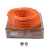 1710流动编织话筒线两芯平衡彩色音频线信号线2T2S麦线 橙色1米 1米