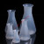 锥形瓶 垒固塑料三角烧瓶l喇叭口PP锥形瓶三角瓶实验室广口塑料摇瓶50 100 250 500 10 螺口带塞500ml