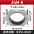 电缆固定夹具铝合金抱箍高压卡扣JGH-123456单芯绕性防磁线夹卡子 JGH6适用外径(150180)