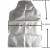LISM复合铝箔防火耐高温头罩1000度隔热服面罩帽子钢厂冶炼锅炉房专用 铝箔隔热围裙1条