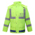 群众PEOPLE牛津布300D加厚反光雨衣荧光绿工人环卫骑行巡逻物业 荧光色上衣 L 170