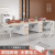 北京办公桌椅f组合员工屏风职员桌财务办公室桌子工位四人位办公 1.4米并排双人位含椅