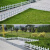 康格雅 pvc塑钢栏杆草坪护栏 园林花园篱笆栅栏物业小区绿化围栏 白色 50cm高 1米长