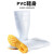 PVC高筒白色靴防滑耐油耐酸碱牛筋雨靴卫生厨师水鞋 白色高筒（37cm左右） 44