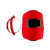 宇檬哲氩弧焊帽子电焊面罩全脸防护罩头戴式红钢纸焊工焊接眼镜烧焊面卓 可视窗翻盖(+1个黑片+1个透明片)