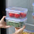 萌依儿仙绿晶 SHINELVKING保鲜盒冰箱收纳盒可微波加热饭盒便当盒带盖的 特大+大号+中号 0ml