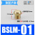 气动铜消声器 长头平头BSL消声排气接头塑料消音器PSL01/02/03/04 铜BSLM01(平头1/8)
