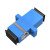 光纤适配器sc upc apc单模单工法兰盘连接大方转对接头光钎耦合器 SC/UPC  50只蓝色 标准吸塑装