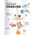 幻讯婴儿推车挂铃车载玩具可夹风铃吊伞3-6个月安抚安座椅床铃床挂 猴子