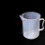 塑料烧杯 PP塑料量杯烘焙量杯带柄塑料烧杯无柄量杯加厚50ml 100ml 250ml 500ml 塑料量杯 50ml