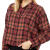 MADEWELL时尚舒适女式上衣 短款衬衫Frontier格子法兰绒 复古优雅舒适透气 红色 XL
