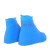 乳胶防水鞋套硅胶防滑雨鞋套加厚耐磨户外防水鞋套防雨男女雨靴套 蓝色短筒(M码)