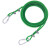 金佩奇 包塑晾衣绳 绿色钢丝绳塑胶 包塑料带胶软钢丝绳 5mm粗5米长 一根价 晾衣绳晒被绳户外包塑钢丝