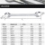 联宾 41211 全抛光双开口扳手 双头两用呆扳 23×26MM