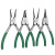 卡簧钳5寸7寸小号卡环挡圈钳子9寸13寸轴用内外卡簧钳套装 弯头内卡穴用9寸 WHB230B