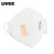 UVEX优唯斯 8733210 FFP2折叠式带呼吸阀防尘口罩 15只/盒 白色口