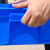 周转箱小号塑料加厚长方形胶箱零件盒收纳箱工业筐pe料宏豪箱子pp 14号箱-蓝默认发蓝