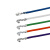 KF2510 2.54mm间距端子线 单双头压 26/24/22awg 彩色电子线 绿色(100条) 100mm x 双头压端子 x 24awg