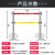 定制警示带式不锈钢伸缩围栏 5五米双层隔离带警戒线排队柱安适配 定制单层5米1根 黑色杆 重适配