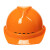 飞迅 安全帽 新国标V型透气ABS防砸三面透气 建筑工程工地加厚电力安全帽 橙色
