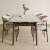 北欧实木餐桌椅组合现代简约餐厅长方形加厚双层岩板吃饭桌子椅子 颜色尺寸定制餐椅补拍