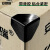 安赛瑞 塑料三面护角 快递包装家具纸箱防撞保护角 黑60mm半胶 100个 2A01122
