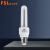 佛山照明(FSL)E27螺口2U节能灯泡T4三基色荧光灯泡13W黄光2700K