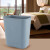 欧润哲 8L灰色方形塑料垃圾桶户外商用卫生间卫生桶厨房垃圾桶直投方桶
