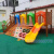 幼儿园攀爬架户外玩具大型实木滑梯爬网轮胎儿童木质体能训练组合 型号9550*850*400cm 默认