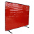 YHGFEE焊接工位防护屏焊工电焊帘火花飞溅阻燃隔热毯耐磨 橙红色高透屏1.74x2.34m